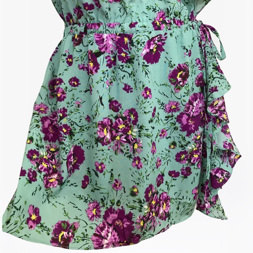 Sugarlips Ruffle Floral Print Women’s Mini Dress - M/L - Picture 11 of 16
